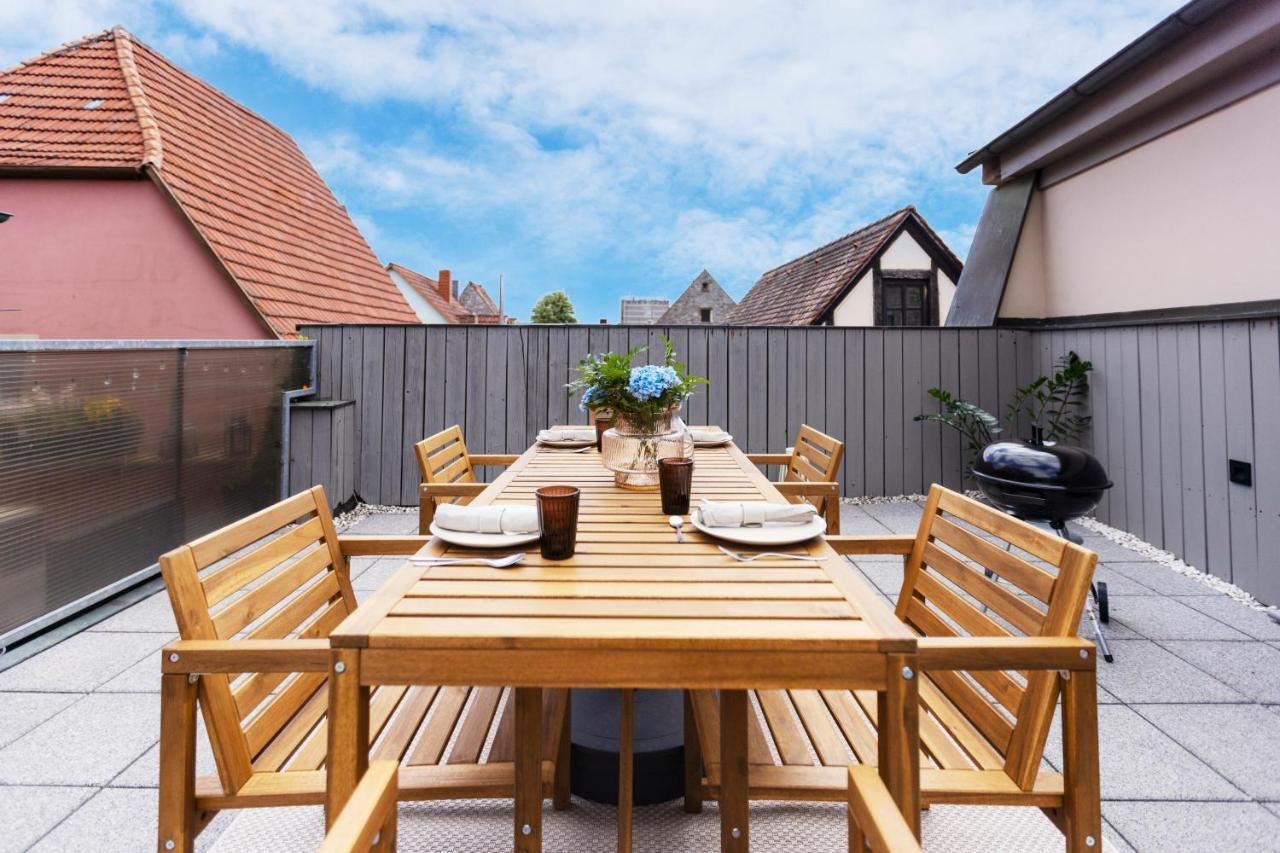 Homie Stay Badgasse - Fewos Am Main Mit Dachterrasse & Fahrradgarage Ochsenfurt Exterior photo